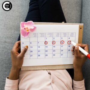 menstrual cycle calendar showing fertile window and ovulation day for optimal conception timing